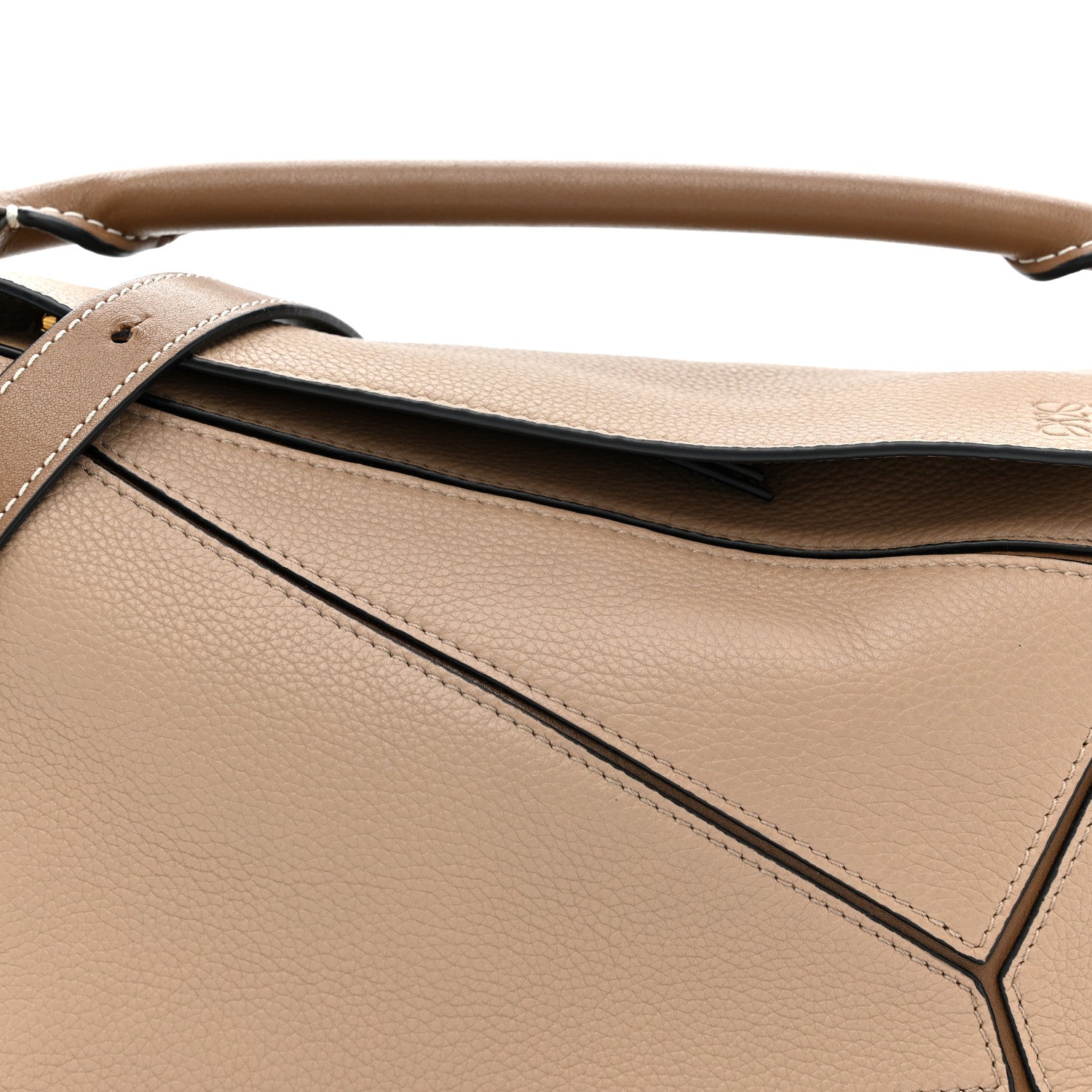 Loewe Grained Calfskin Small Puzzle Bag Sand Mink 8 of 12
