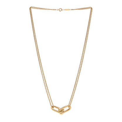 Tiffany 18K Yellow Gold HardWear Double Link Pendant Necklace 3 of 4