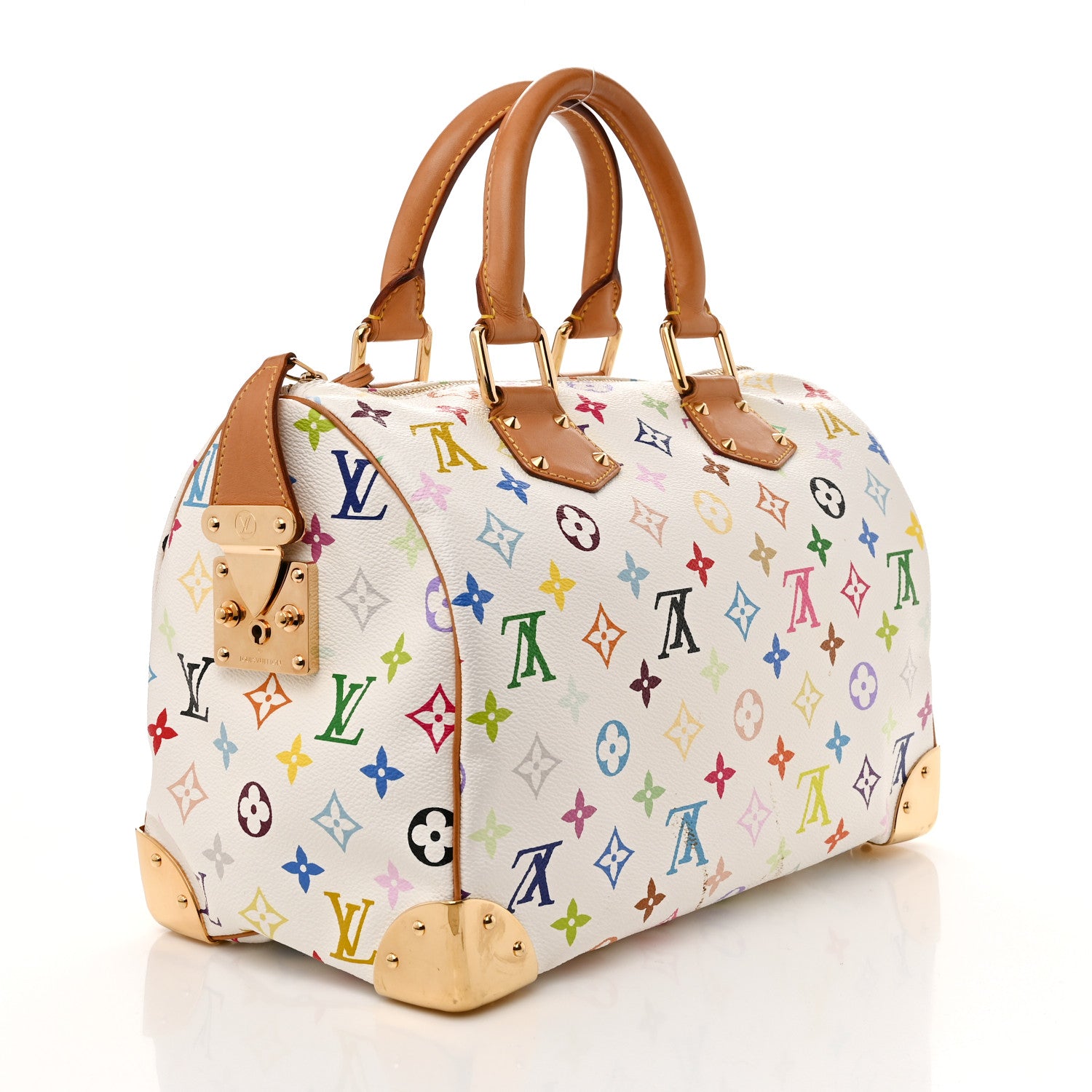 Louis Vuitton Monogram Multicolor Speedy 30 White 3 of 12