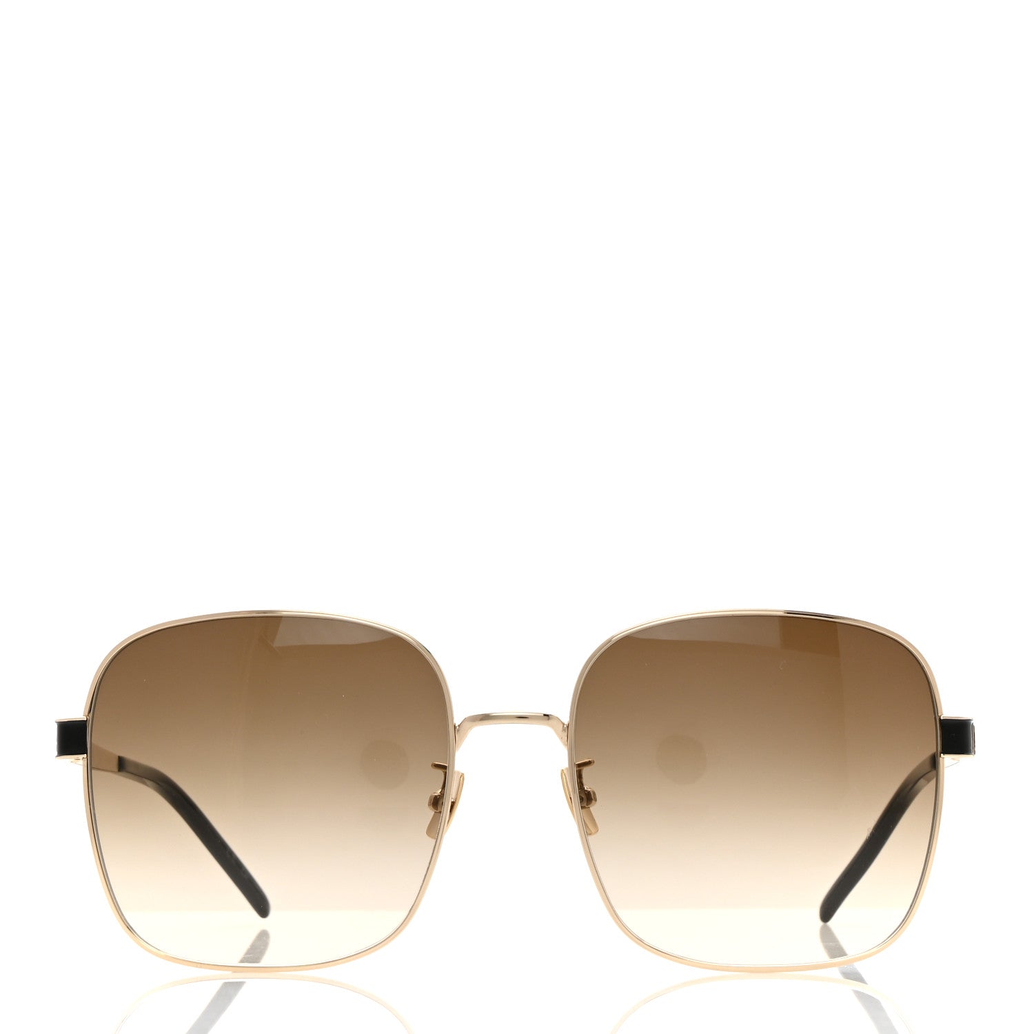 Saint Laurent Metal Sunglasses SL M75 Black Gold 2 of 7