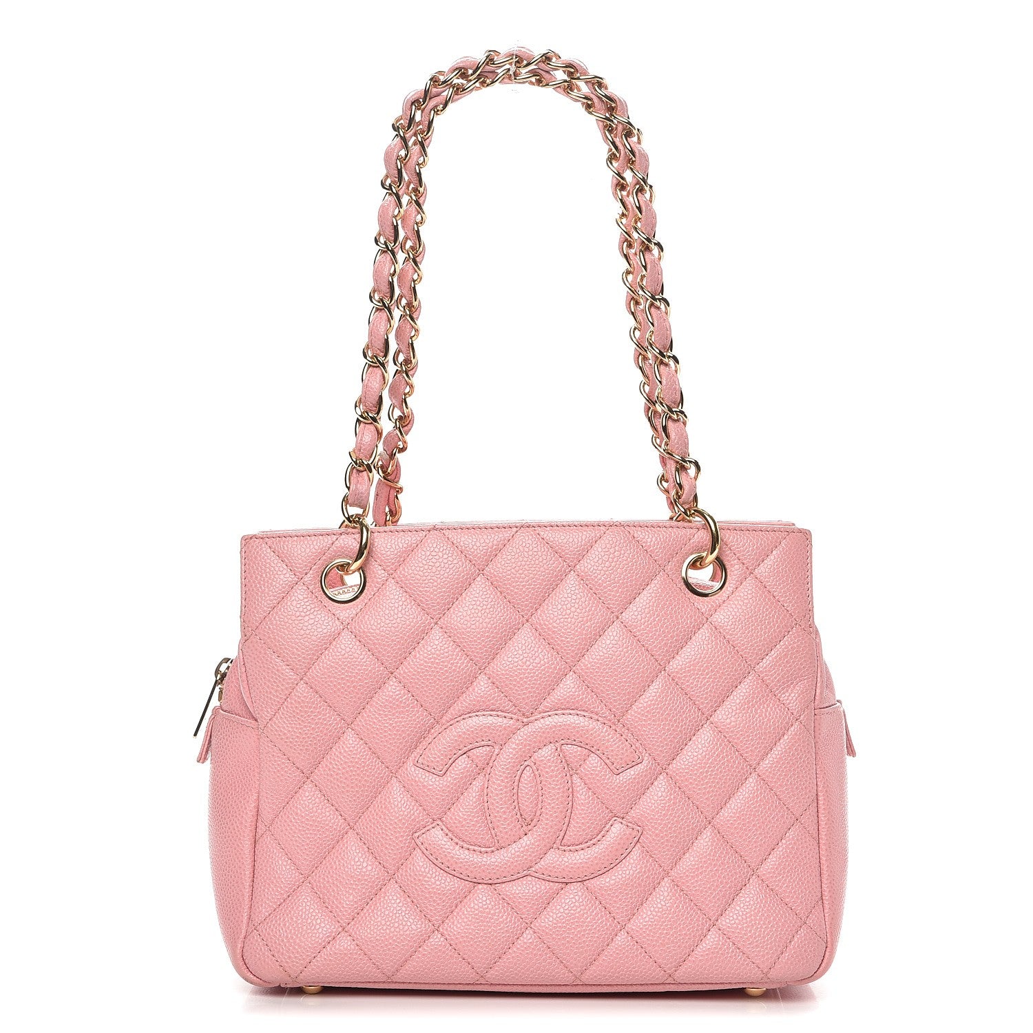 Chanel Caviar Quilted Petit Timeless Shopping Tote PTT Pink 1 of 17