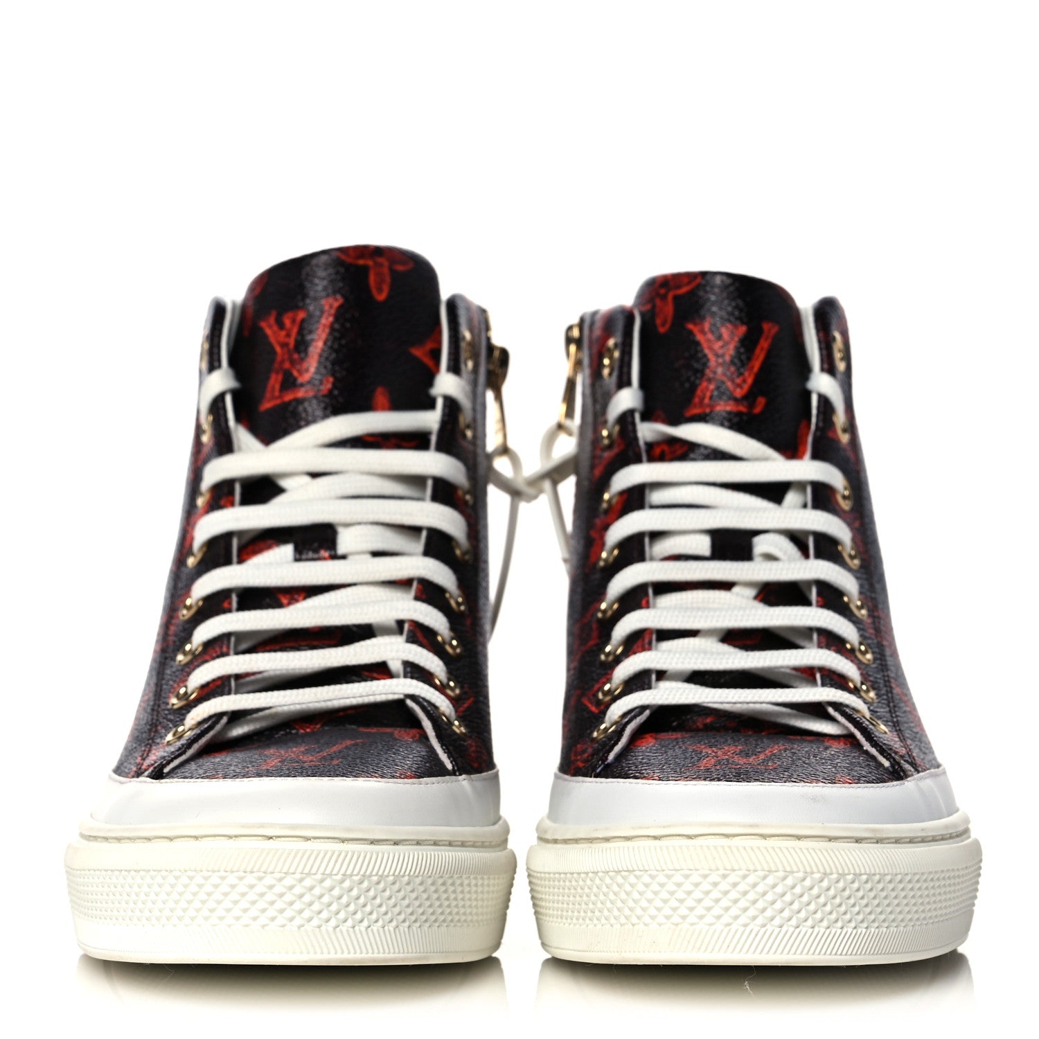 Louis Vuitton Catogram Stellar Sneaker Boots 37 Marron 2 of 7