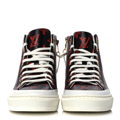 Louis Vuitton Catogram Stellar Sneaker Boots 37 Marron 2 of 7