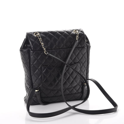Chanel Lambskin Quilted Large Urban Spirit Backpack Black 3 of 8