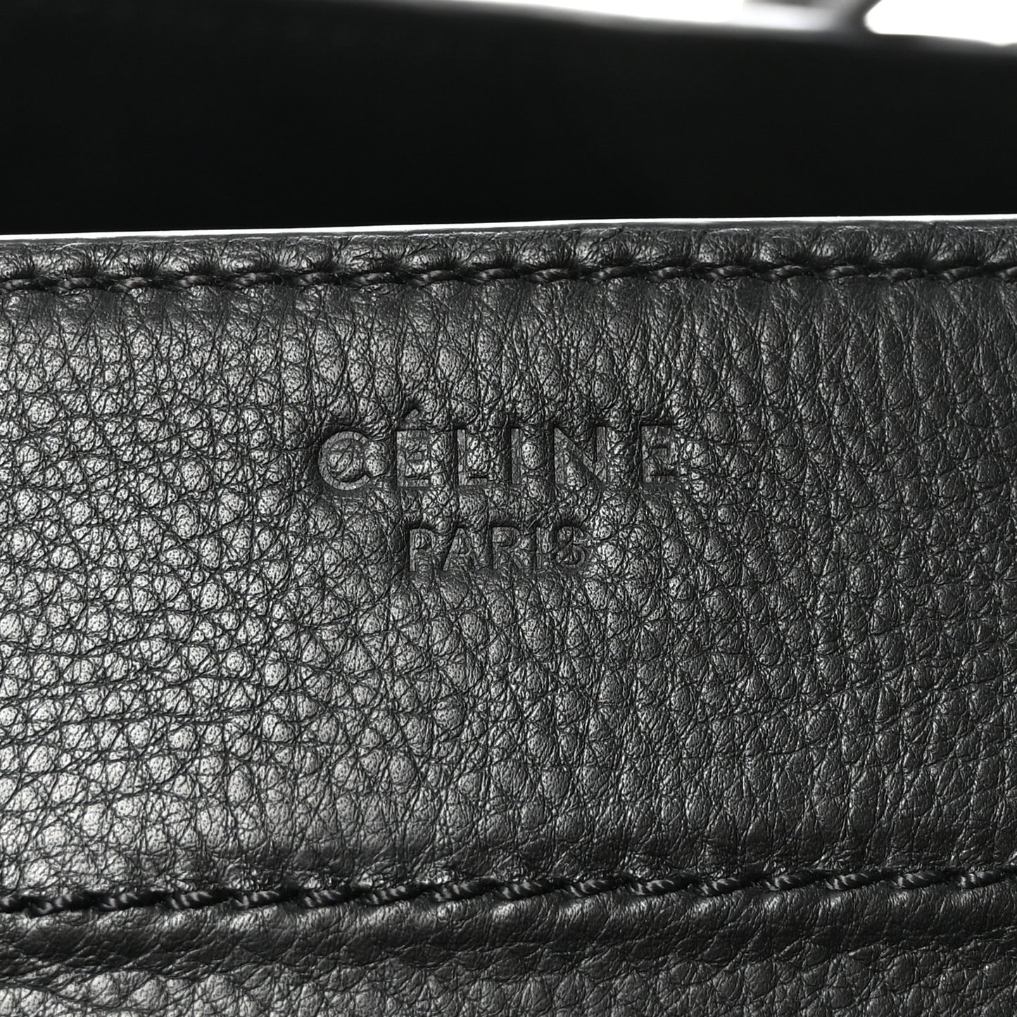 Supple Calfskin Medium Phantom Luggage Black