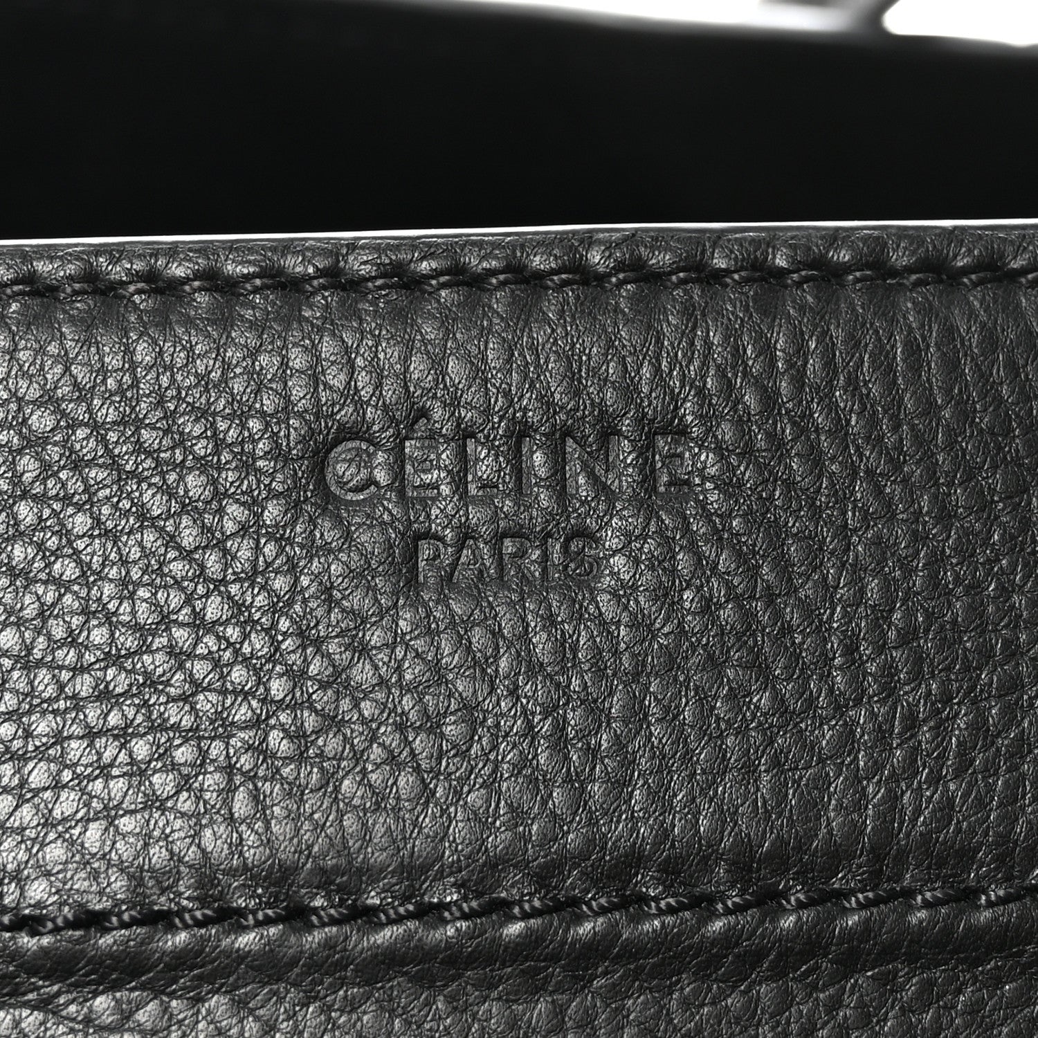 Celine Supple Calfskin Medium Phantom Luggage Black 6 of 9