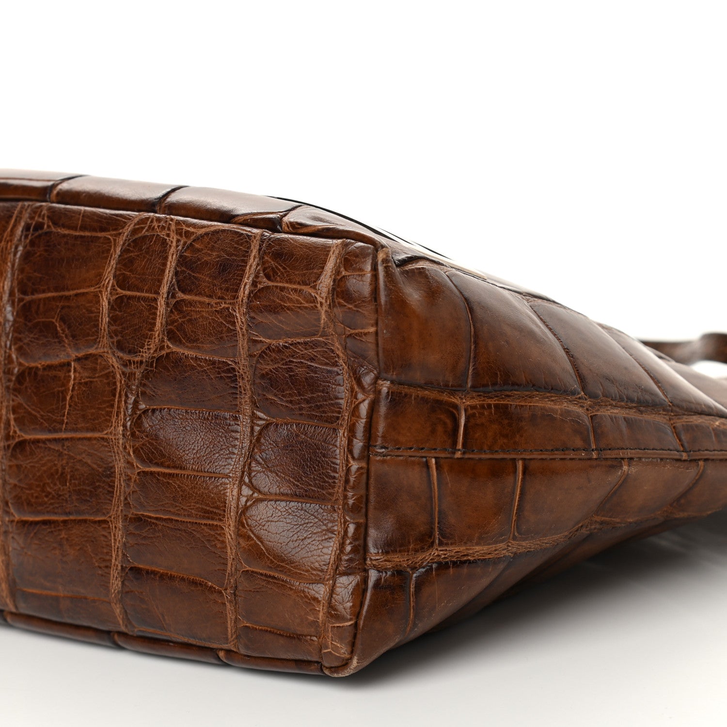 Fendi Alligator Hobo Brown 9 of 16