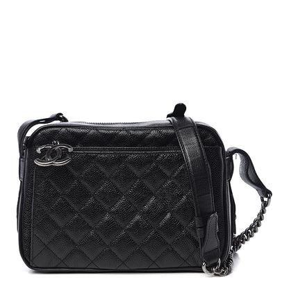 Chanel Caviar Quilted Medium Business Trip Camera Bag Black 1 of 13