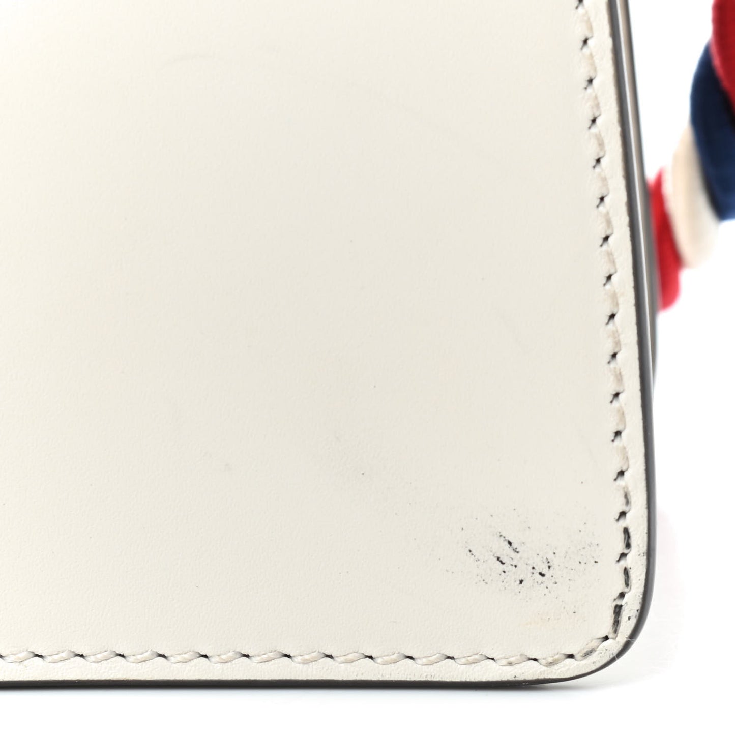 Calfskin Mini Sylvie Top Handle Bag White