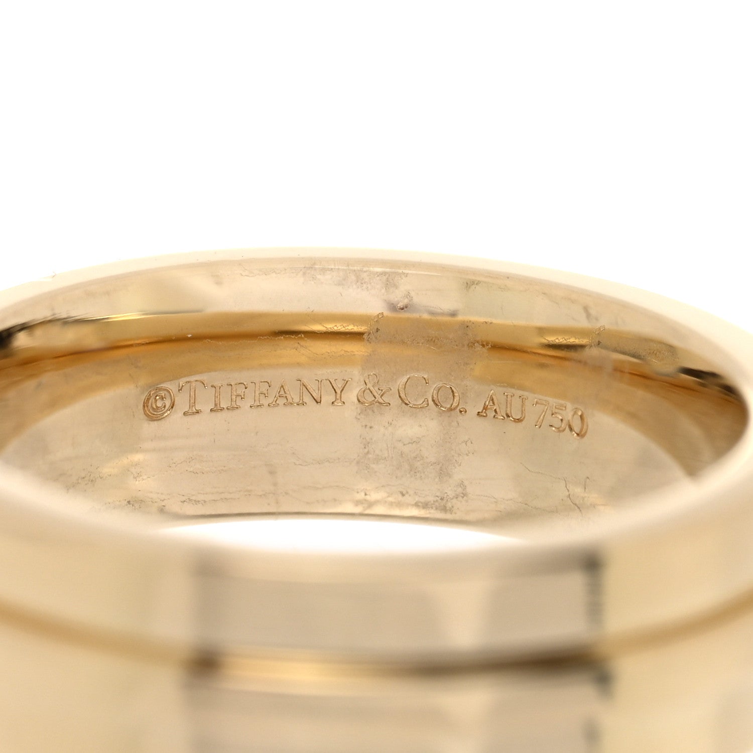 Tiffany 18K Yellow Gold T Two Ring 48 4.5 4 of 5