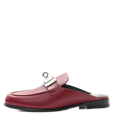 Hermes Calfskin Iota Mules 39 Rouge H 1 of 10