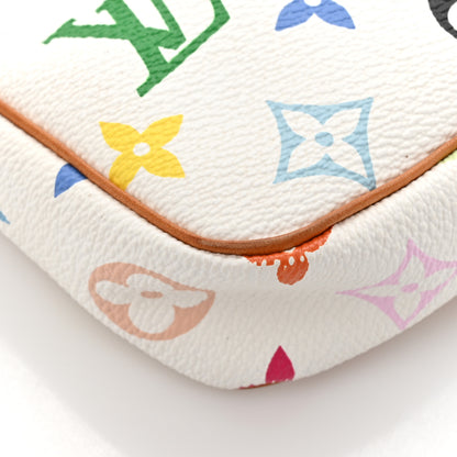 Louis Vuitton Monogram Multicolor Pochette Accessories White 10 of 14