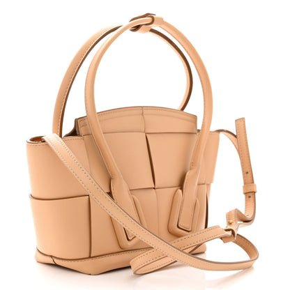 Bottega Veneta French Calfskin Maxi Intrecciato Mini Arco Nude 3 of 11