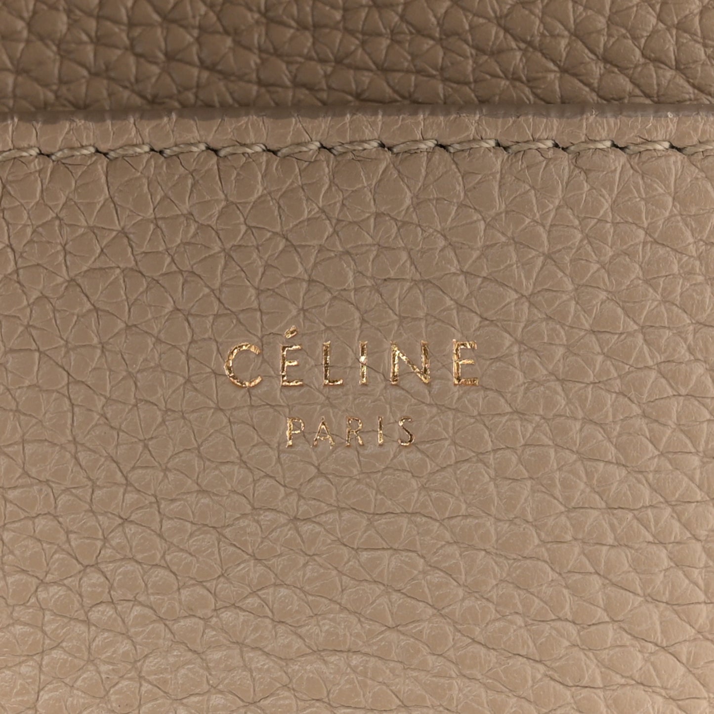 Soft Grained Calfskin Sangle Bucket Bag Dune