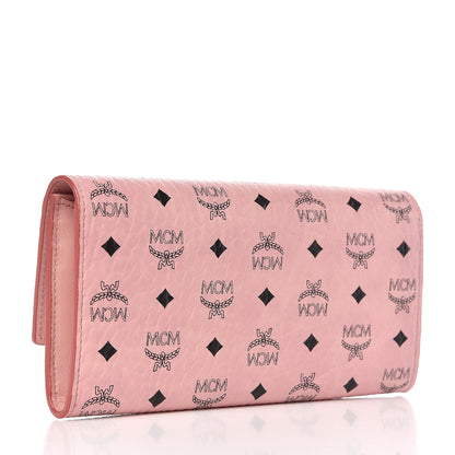 MCM Visetos Continental Flap Wallet Pink 3 of 11