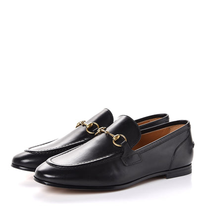 Gucci Calfskin Womens Jordaan Loafers 37 Black 3 of 10