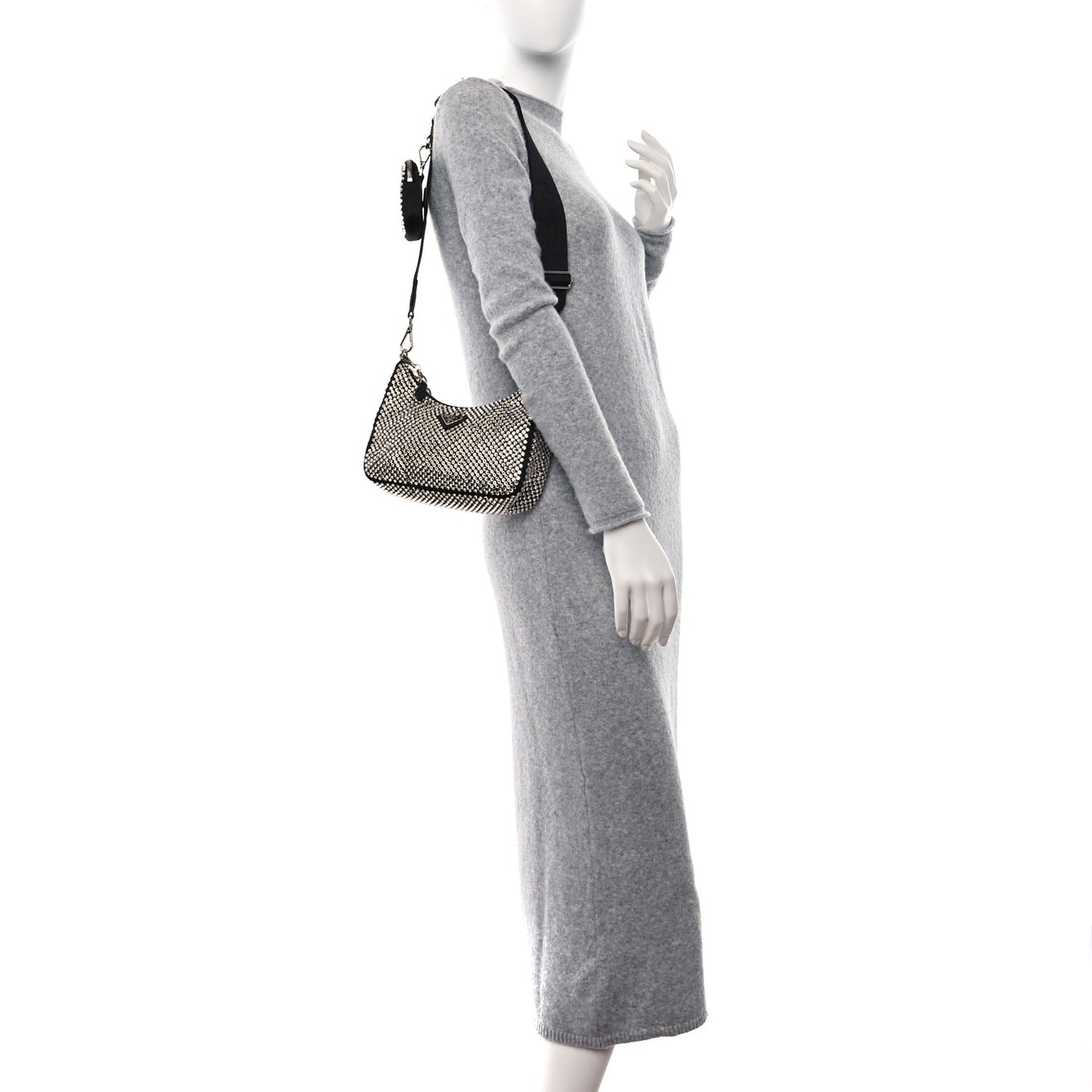 Satin Crystal Re-Edition 2005 Shoulder Bag Cristal