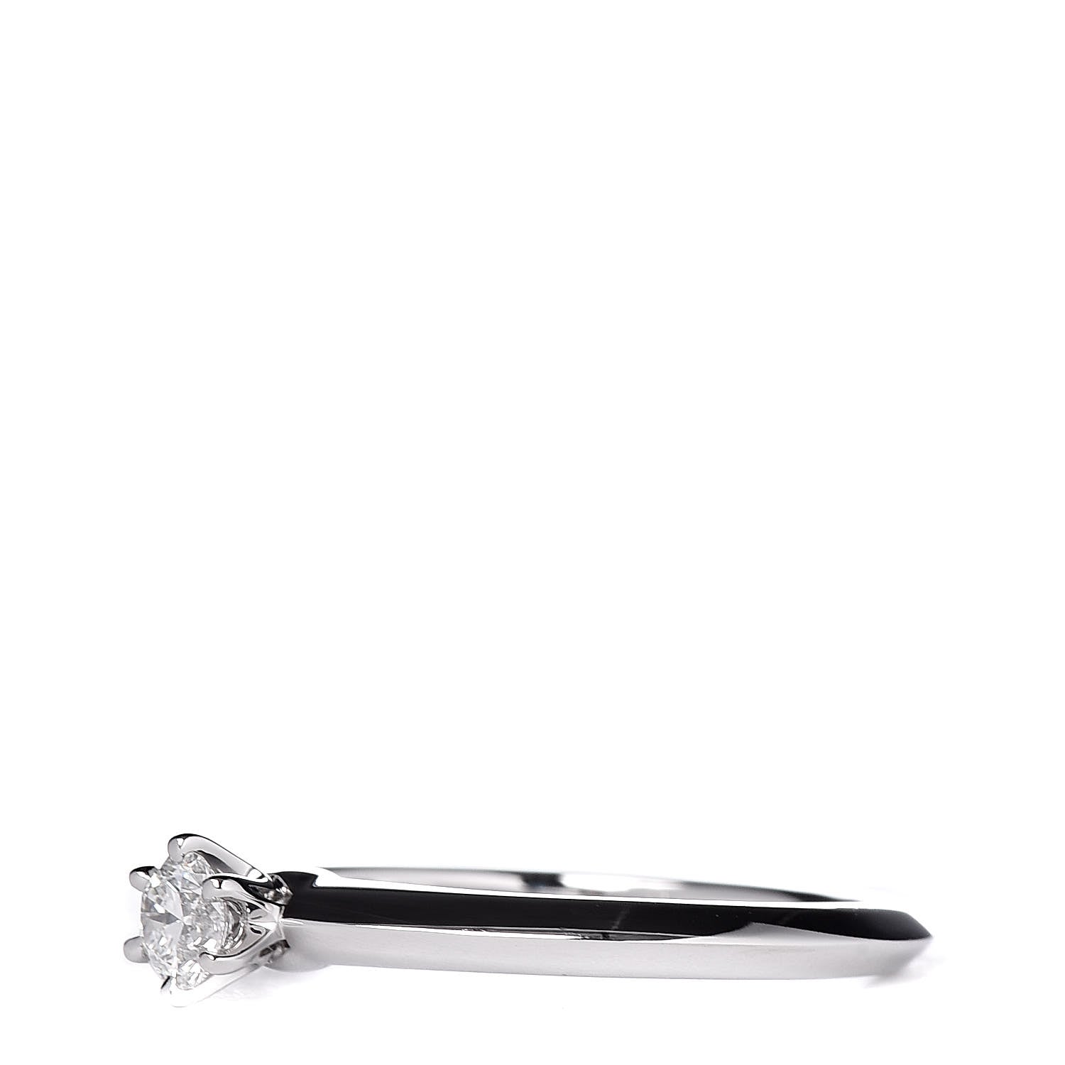 Tiffany Platinum Diamond .20ct Solitaire Engagement Ring 51 5.75 3 of 6