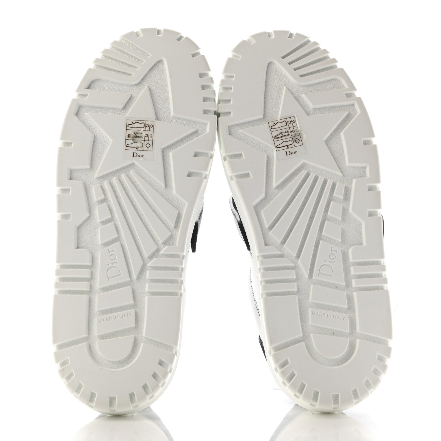 Christian Dior Calfskin Bi-Color Dior-ID Platform Sneakers 35.5 White Deep Blue 5 of 8
