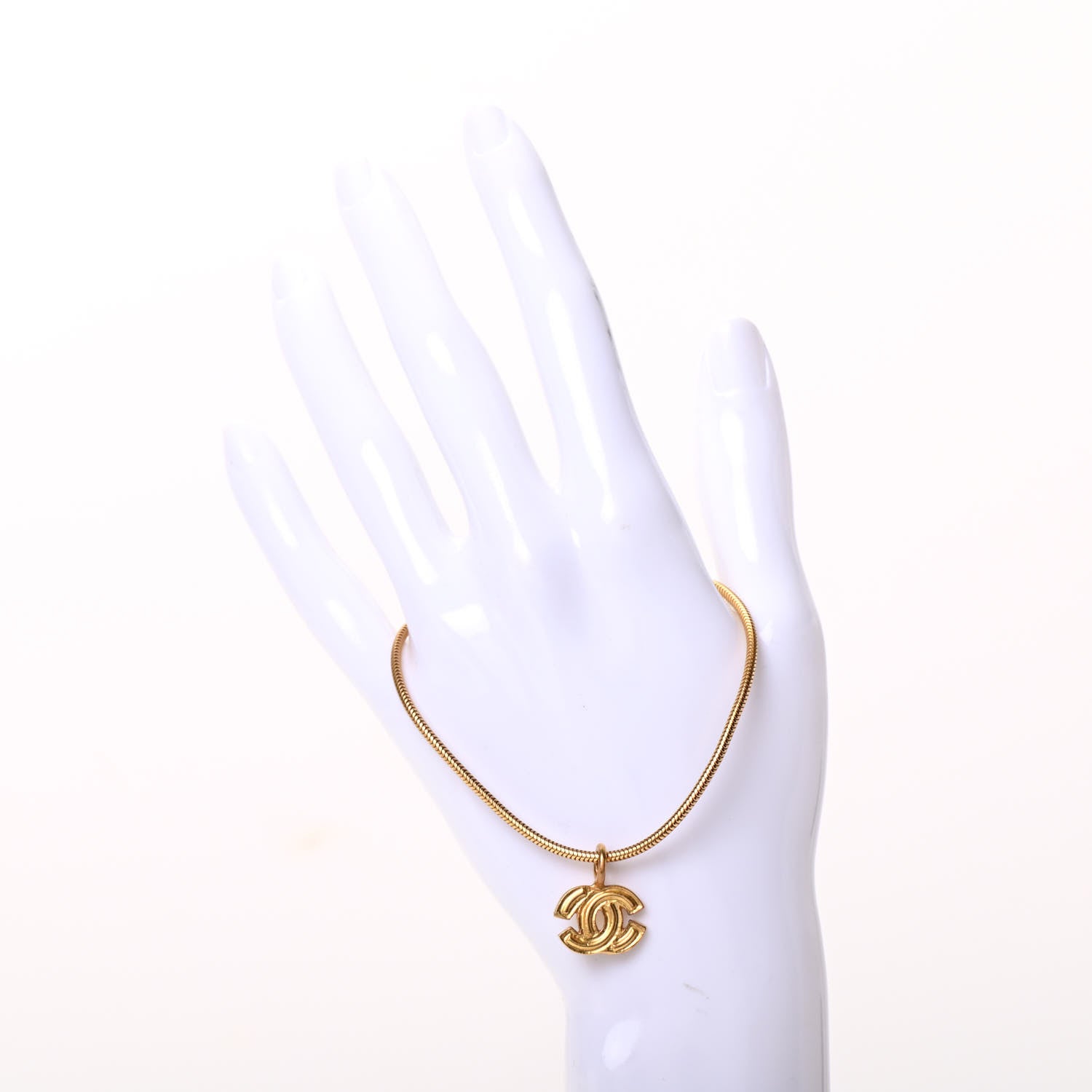 Chanel Snake Chain CC Bracelet Gold 2 of 4