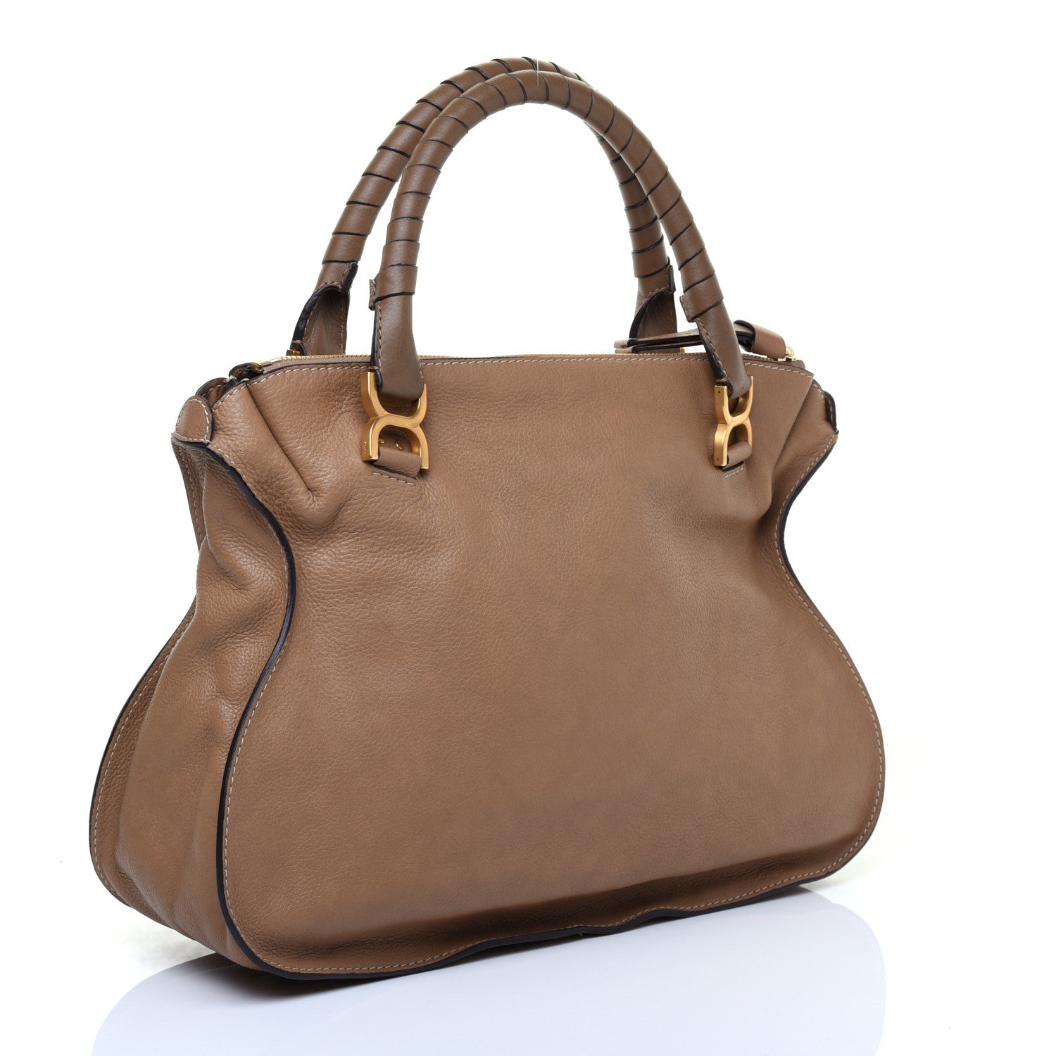 Chloe Calfskin Large Marcie Satchel Nut 3 of 9