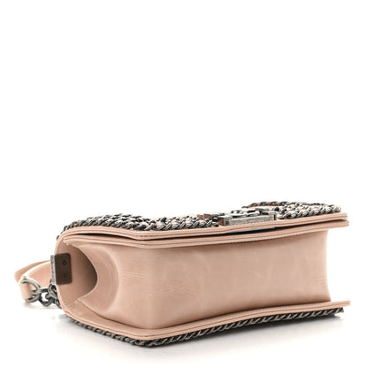 Chanel Glazed Calfskin Small Boy Chained Flap Pink 4 of 11