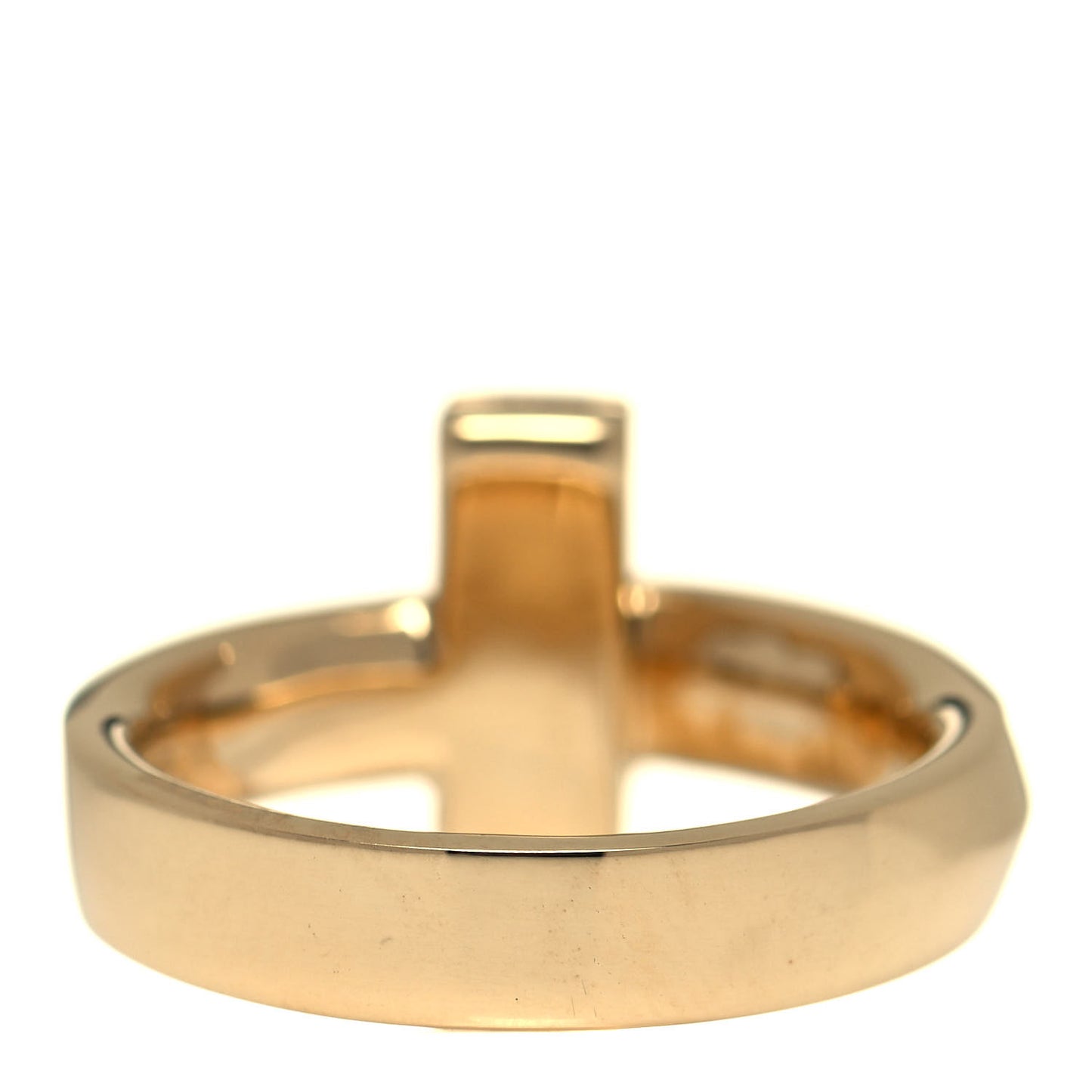 18K Yellow Gold 4.5mm T T1 Ring 52 6