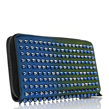 Christian Louboutin Patent Scarabe Spikes Panettone Zip Around Wallet Multicolor 3 of 8