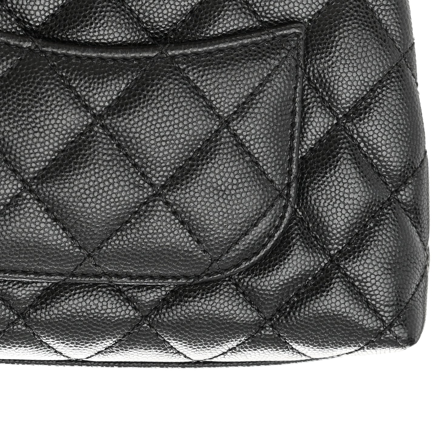 Caviar Quilted Extra Mini Coco Handle Flap Black