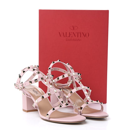 Valentino Garavani Calfskin Rockstud 60mm City Sandals 41 Water Rose 8 of 8