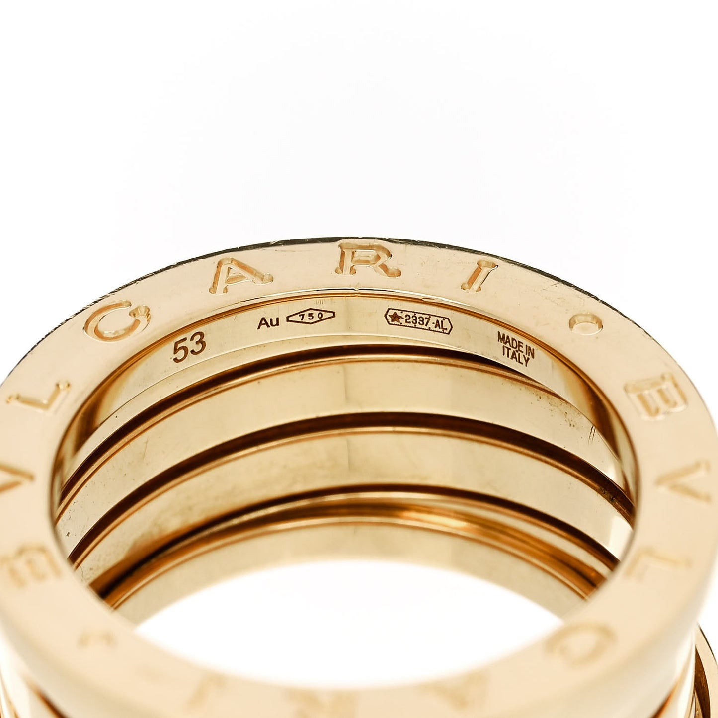 18K Yellow Gold B.Zero1 Four-Band Ring 53 6.25