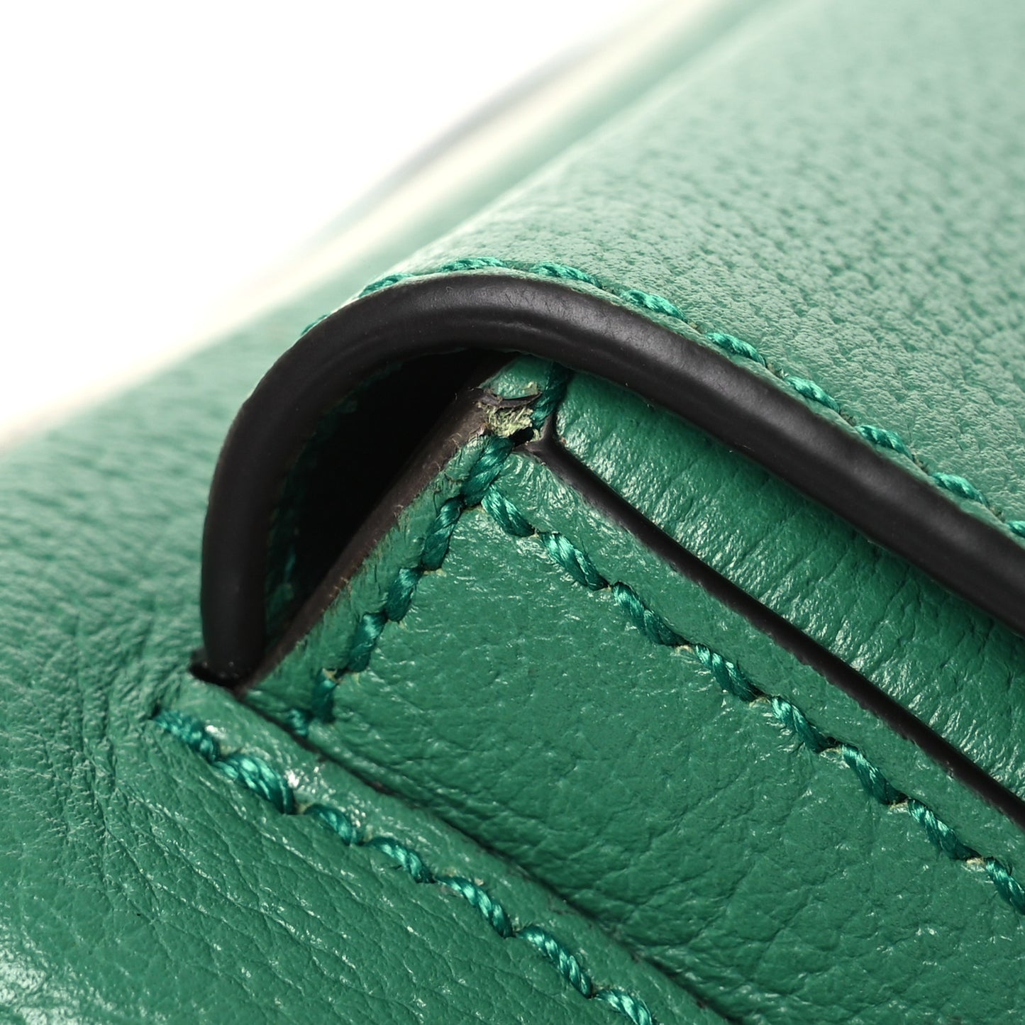 X ADIDAS Textured Dollar Calfskin Belt Bag Green