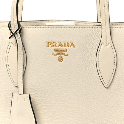 Prada Vitello Phenix Tote White 7 of 9