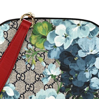 Gucci GG Supreme Monogram Blooms Mini Chain Shoulder Bag Beige Blue Navy Hibiscus Red 8 of 10