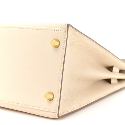 Hermes Epsom Kelly Sellier 28 Craie 9 of 13