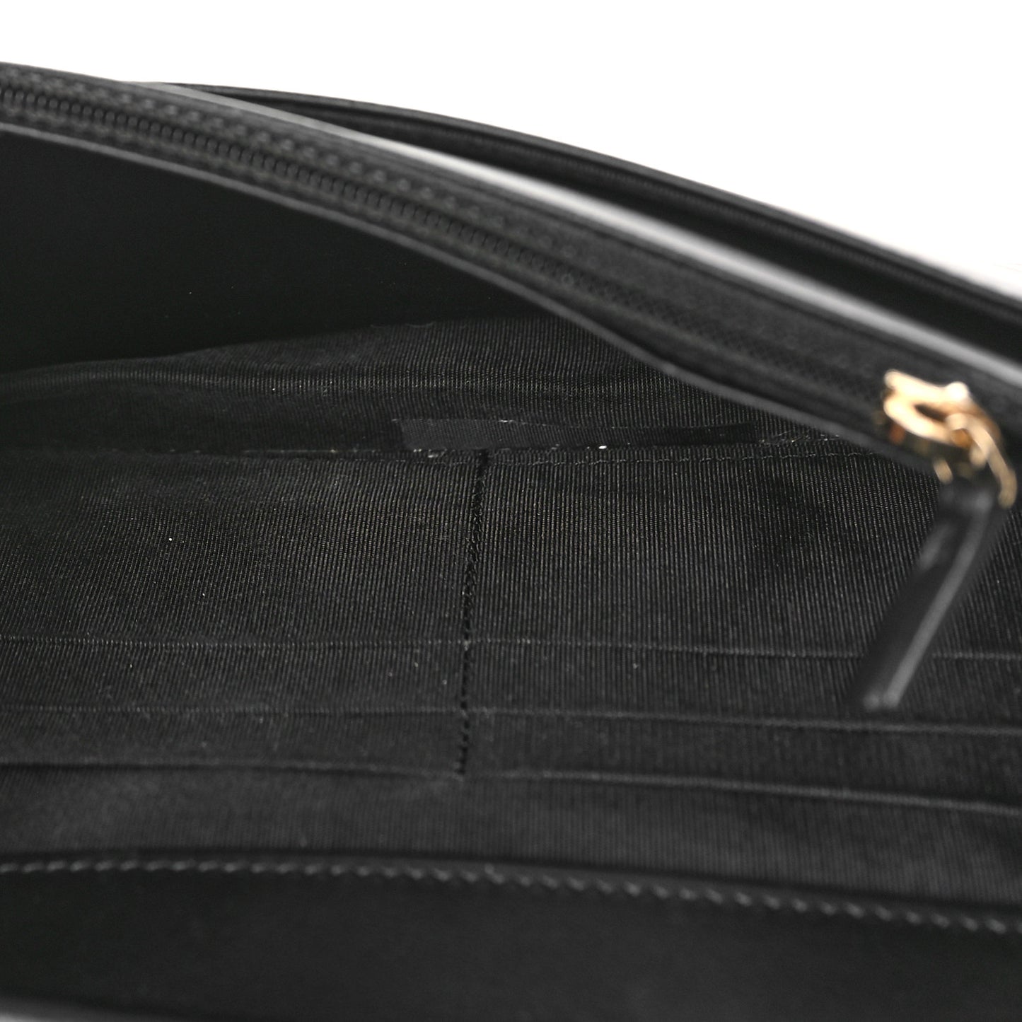 Caviar Quilted Vintage Mademoiselle Wallet On Chain WOC Black