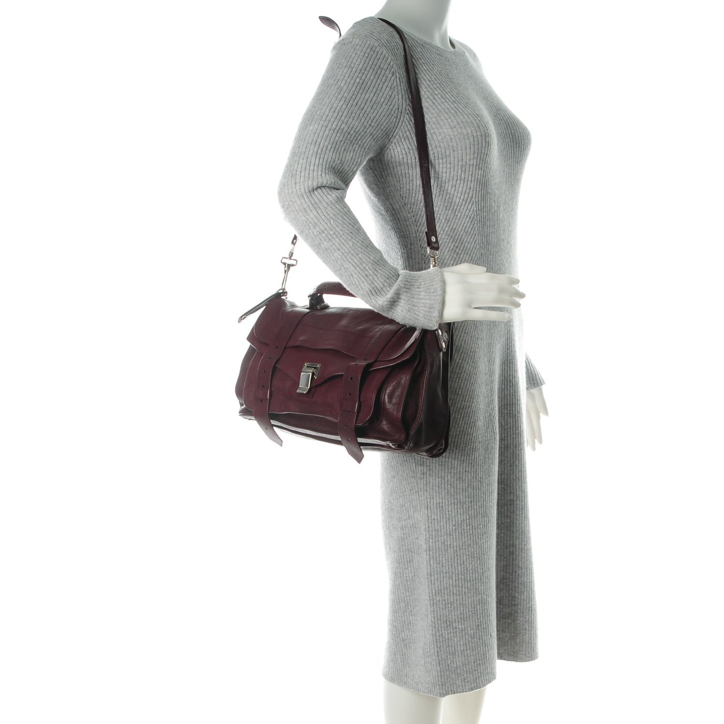 Lambskin Medium PS1 Satchel Oxblood