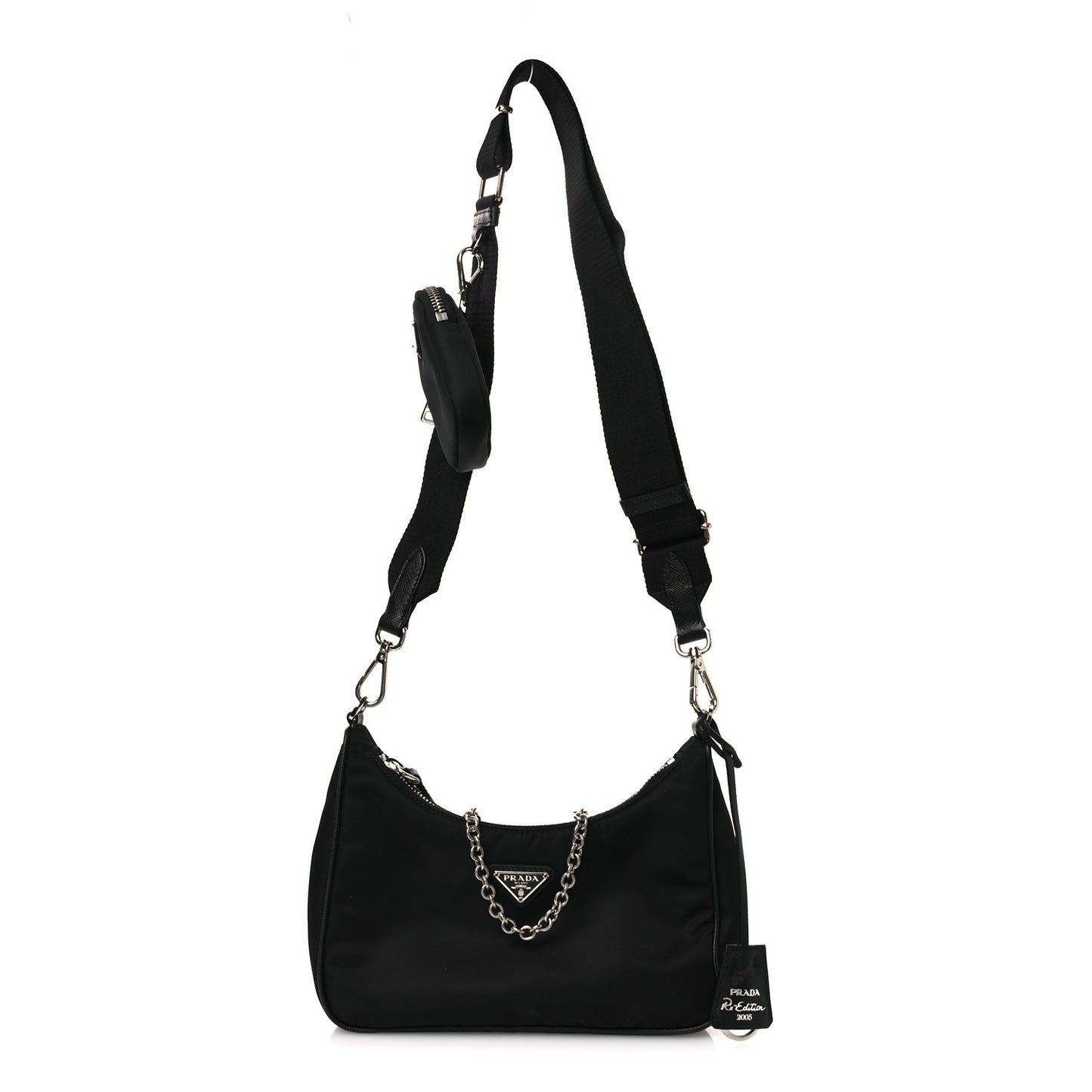 Nylon Re-Edition 2005 Shoulder Bag Black