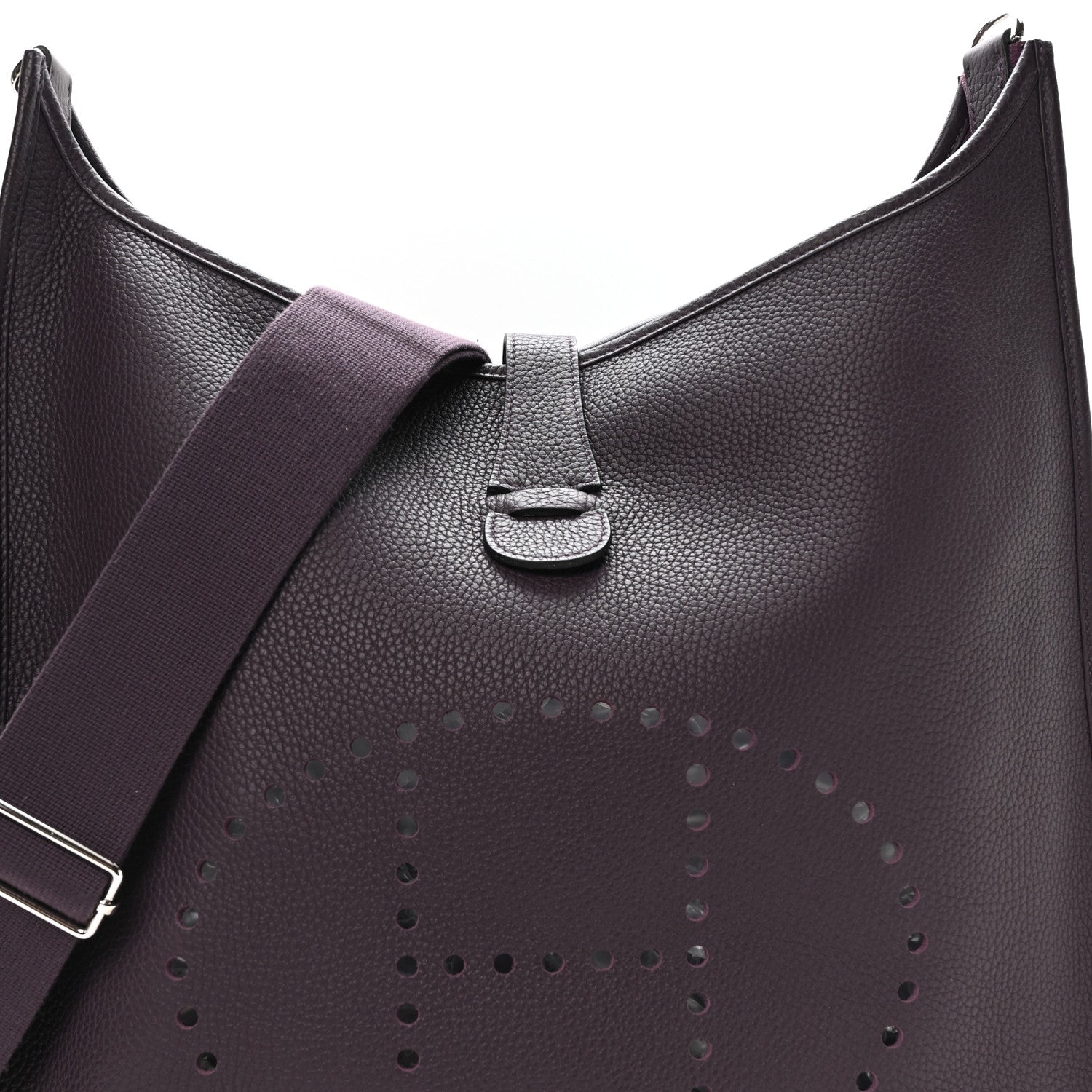 Hermes Taurillon Clemence Evelyne III TGM Prune 8 of 10