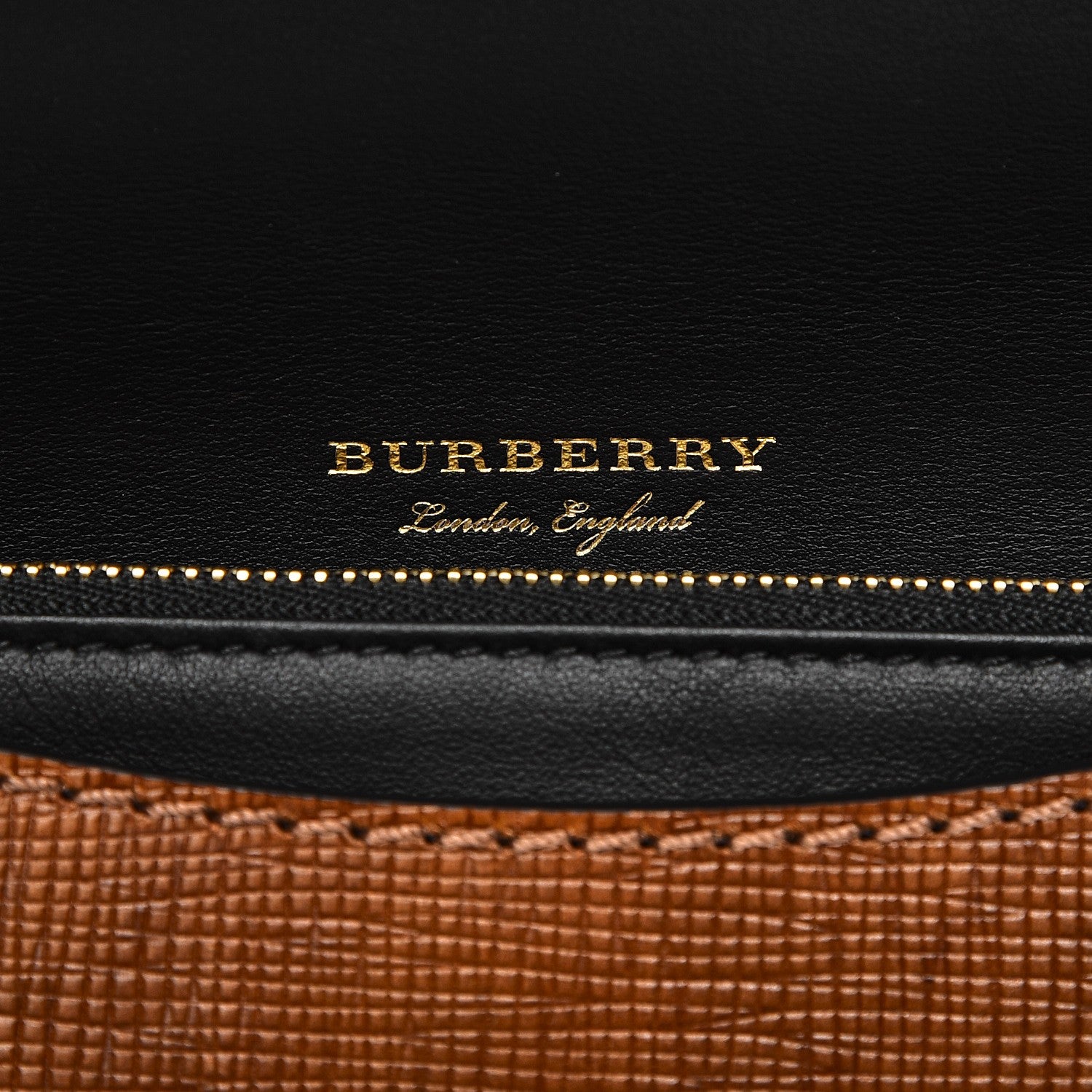 Burberry House Check Bridle Calfskin Small Madison Buckle Bag Tan 6 of 7
