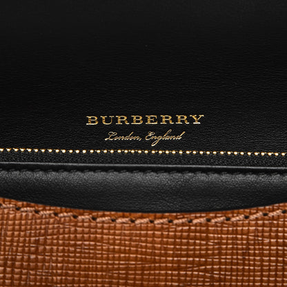 Burberry House Check Bridle Calfskin Small Madison Buckle Bag Tan 6 of 7