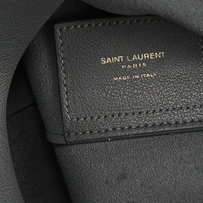 Saint Laurent Calfskin Large Shopping Tote Storm 9 of 12