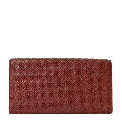 Bottega Veneta Nappa Intrecciato Perforated Continental Flap Wallet 1 of 7