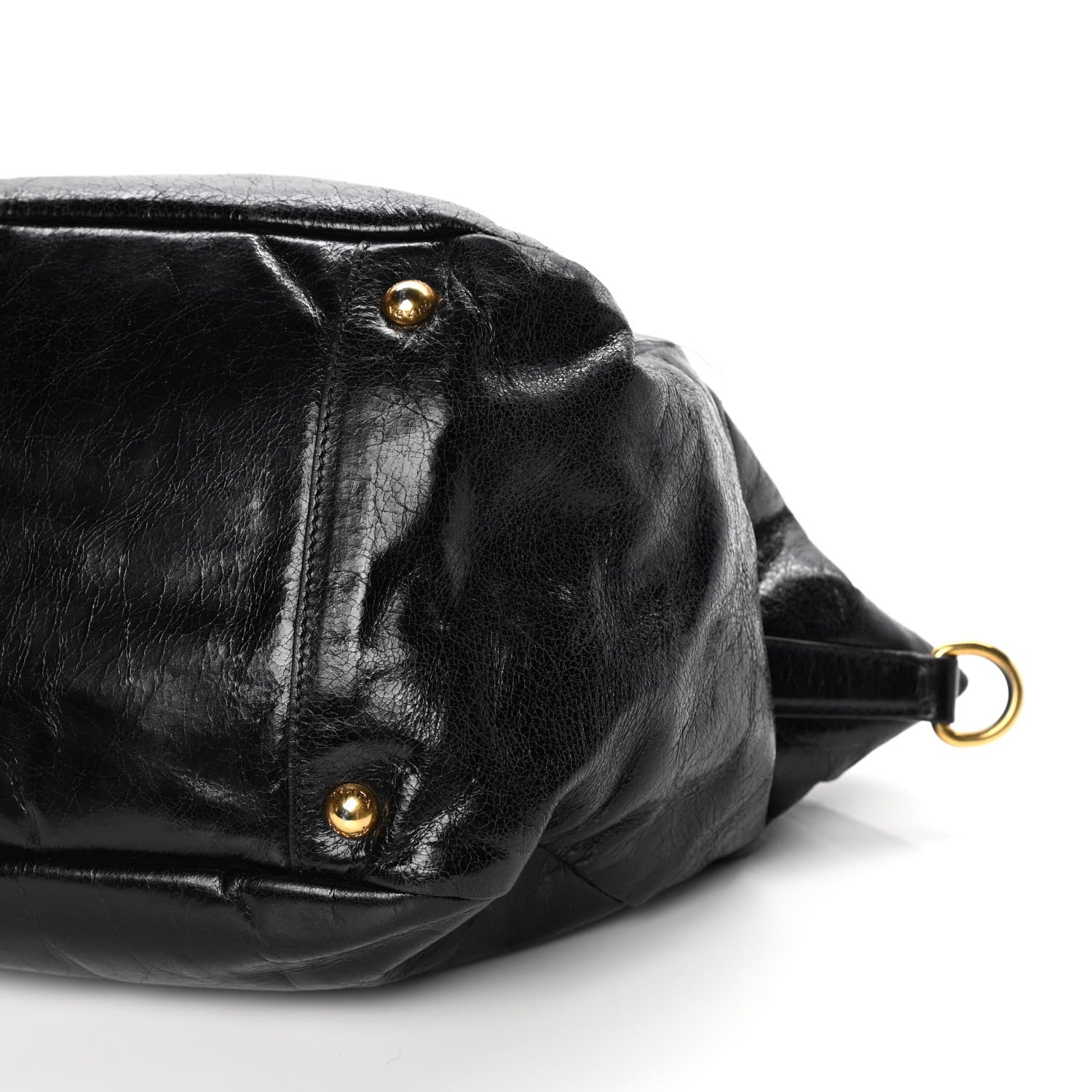 Prada Vitello Shine Tote Black 10 of 15