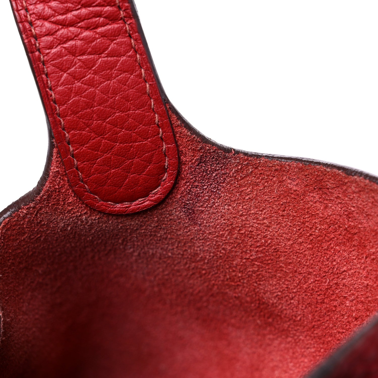 Hermes Taurillon Clemence Picotin Lock 18 PM Rouge Casaque 16 of 17