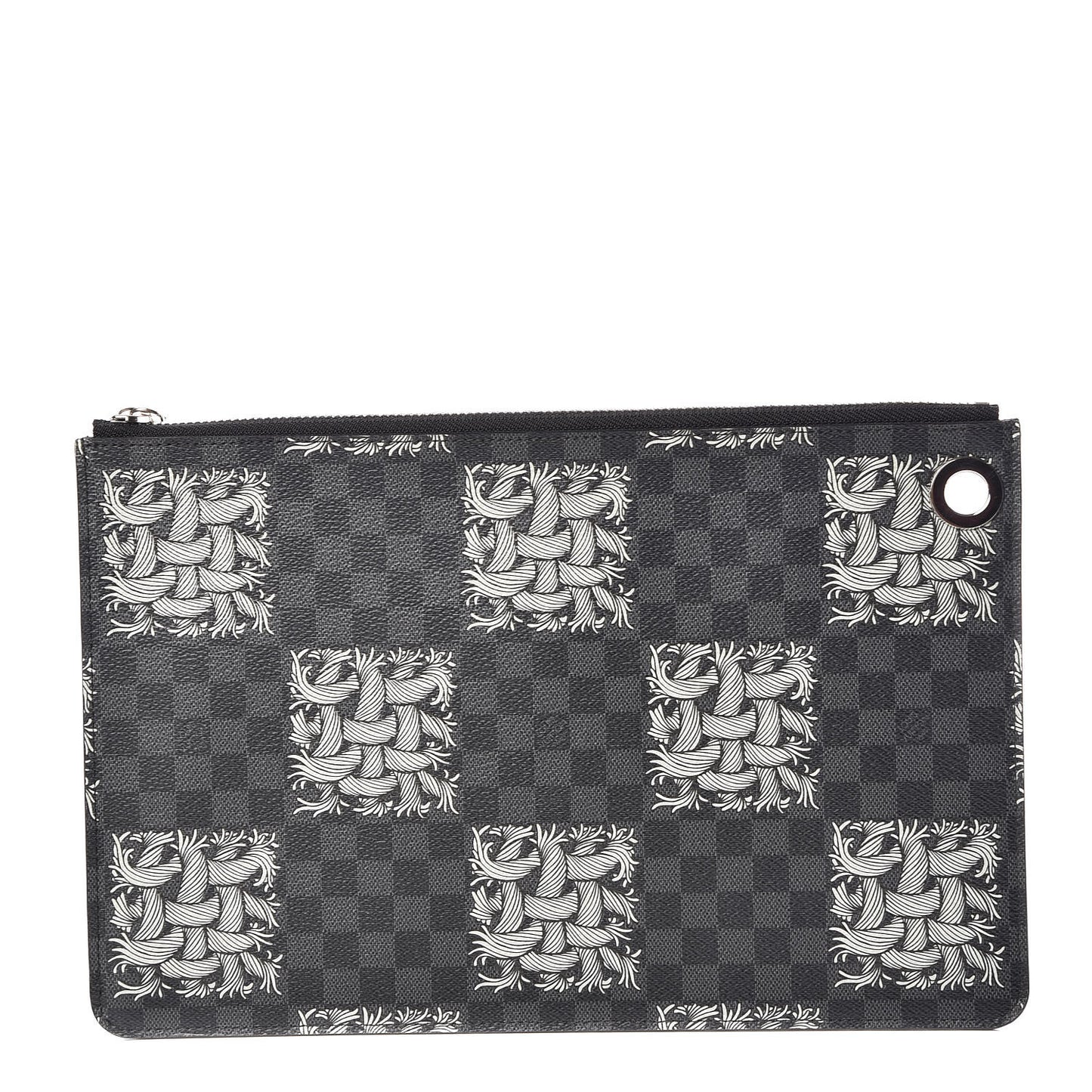 Damier Graphite Rope Pochette Jour PM White