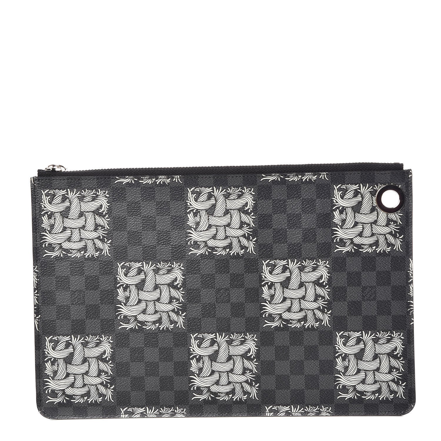 Louis Vuitton Damier Graphite Rope Pochette Jour PM White 1 of 7