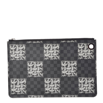 Louis Vuitton Damier Graphite Rope Pochette Jour PM White 1 of 7