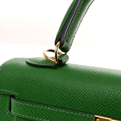 Hermes Epsom Kelly Sellier 25 Vert Bengale 11 of 11