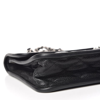Chanel Caviar Quilted Medium French Riviera Flap Black 6 of 10